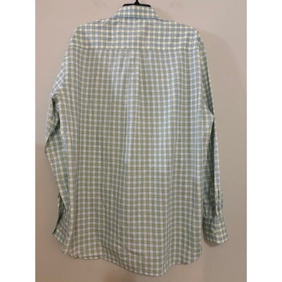 Peter Millar HUMANA CHALLENGE Plaid Blue Green White Button Down Shirt Large - Picture 2 of 7